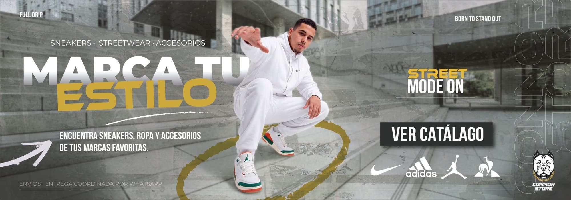 Connor Store — Marca tu estilo. Sneakers, streetwear y accesorios Nike, Adidas, Jordan, Le Coq Sportif.